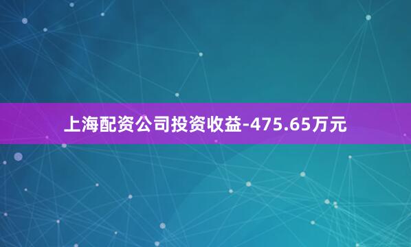 上海配资公司投资收益-475.65万元